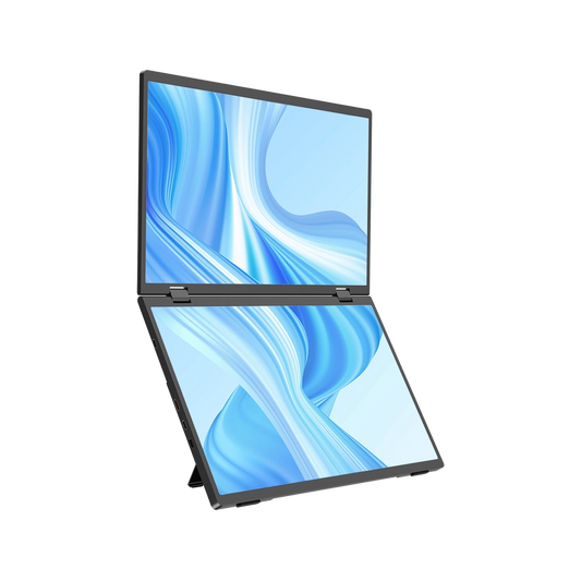 Monitor plegable Pantalla doble apilada plegable portátil