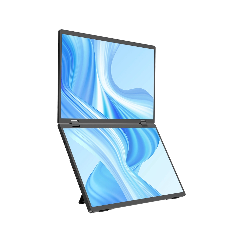 Monitor plegable Pantalla doble apilada plegable portátil