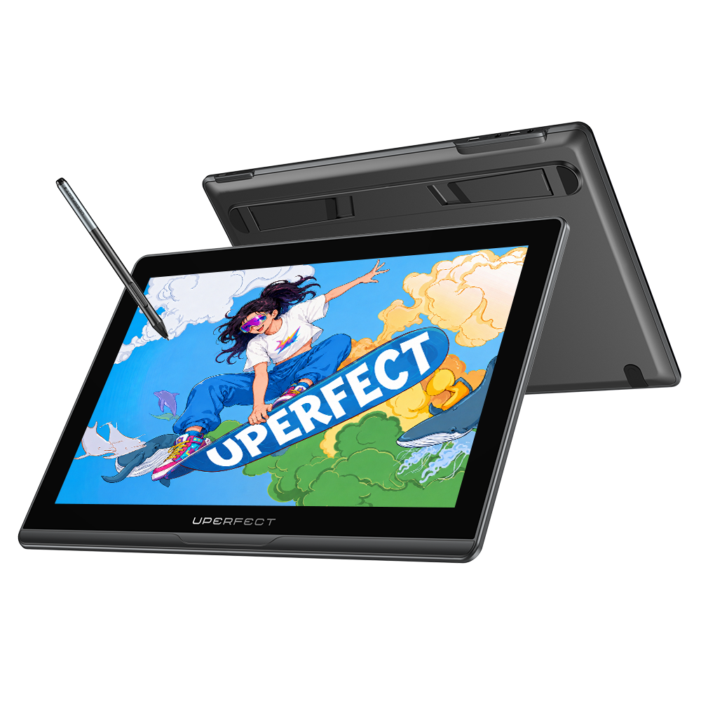 Monitor de dibujo con lápiz óptico de 14 pulgadas, 2K y 60 Hz, pantalla gráfica interactiva