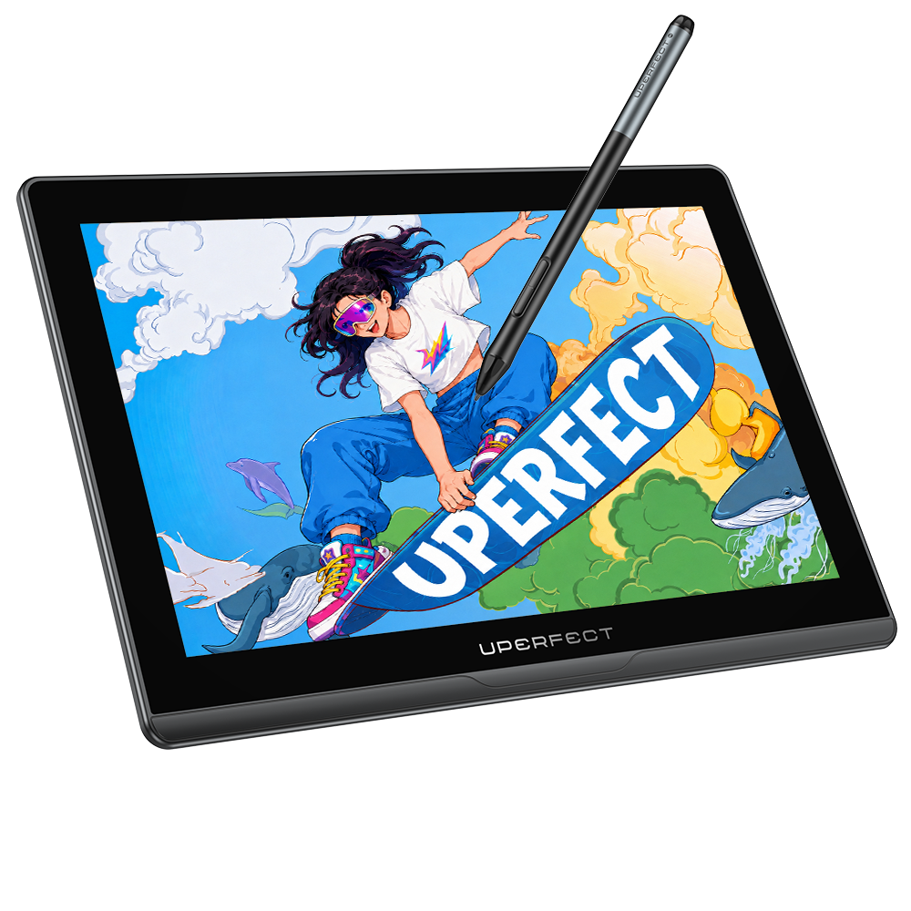 Monitor de dibujo con lápiz óptico de 14 pulgadas, 2K y 60 Hz, pantalla gráfica interactiva
