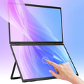 Delta Max Touch - Monitor apilado portátil de doble pantalla plegable de 18 pulgadas