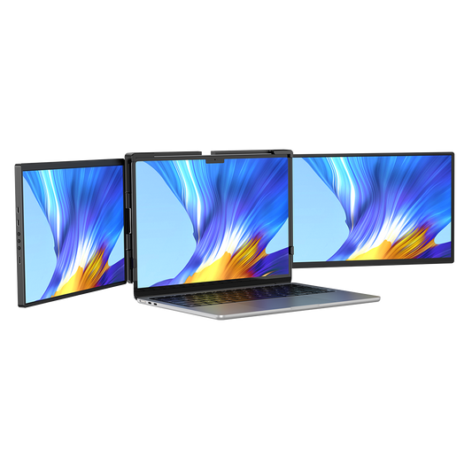 UStation Z 14 - Extensor de monitor para computadora portátil de tres pantallas Estación de trabajo portátil de tres pantallas