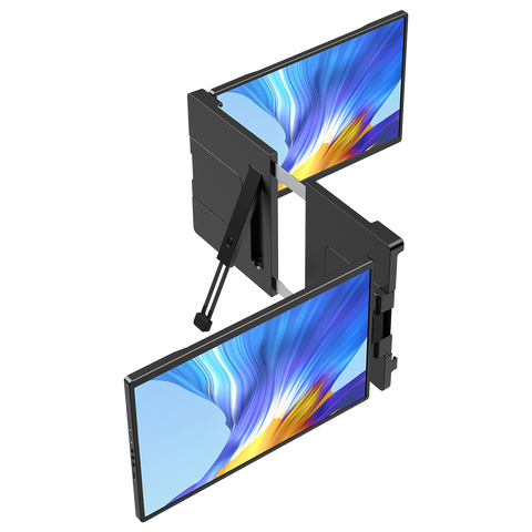 UStation Z 14 - Extensor de monitor para computadora portátil de tres pantallas Estación de trabajo portátil de tres pantallas